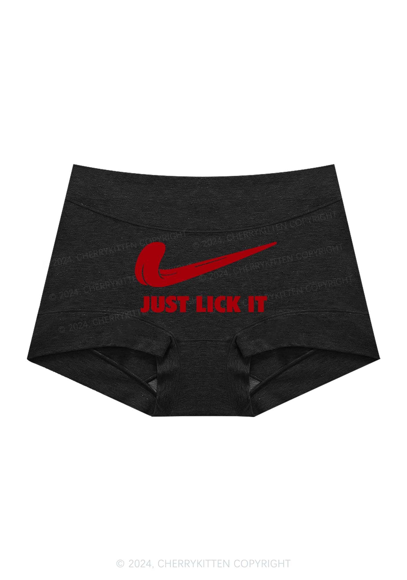 Just Lick It Y2K Mid Rise Waist Boyshort Cherrykitten