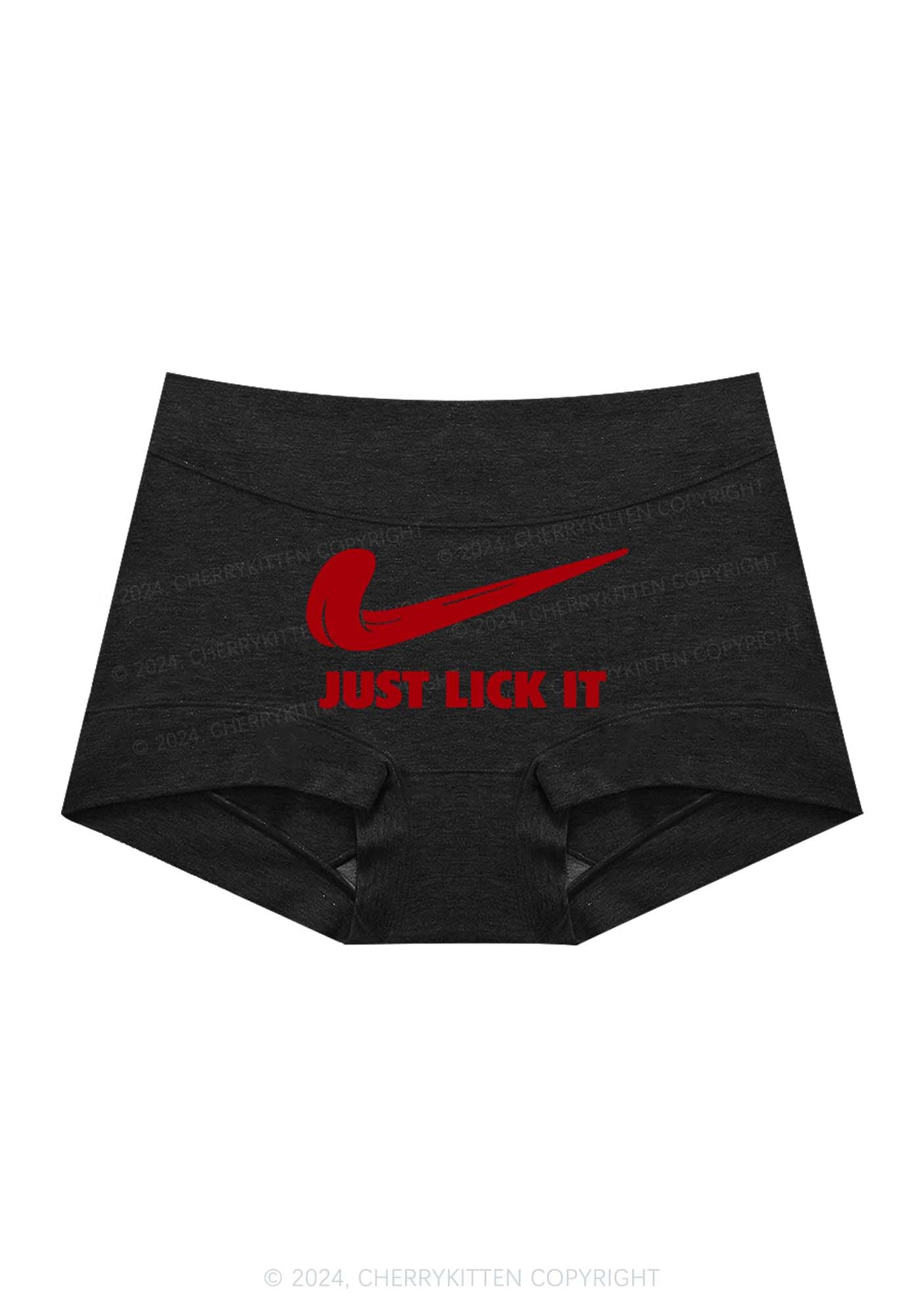 Just Lick It Y2K Mid Rise Waist Boyshort Cherrykitten