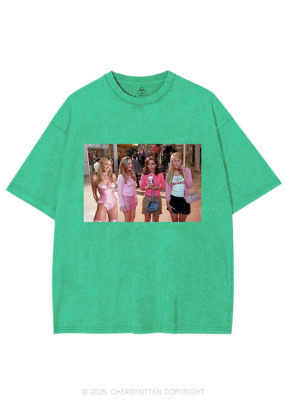 Custom Girls Movie Y2K Shirts Washed Tee Cherrykitten