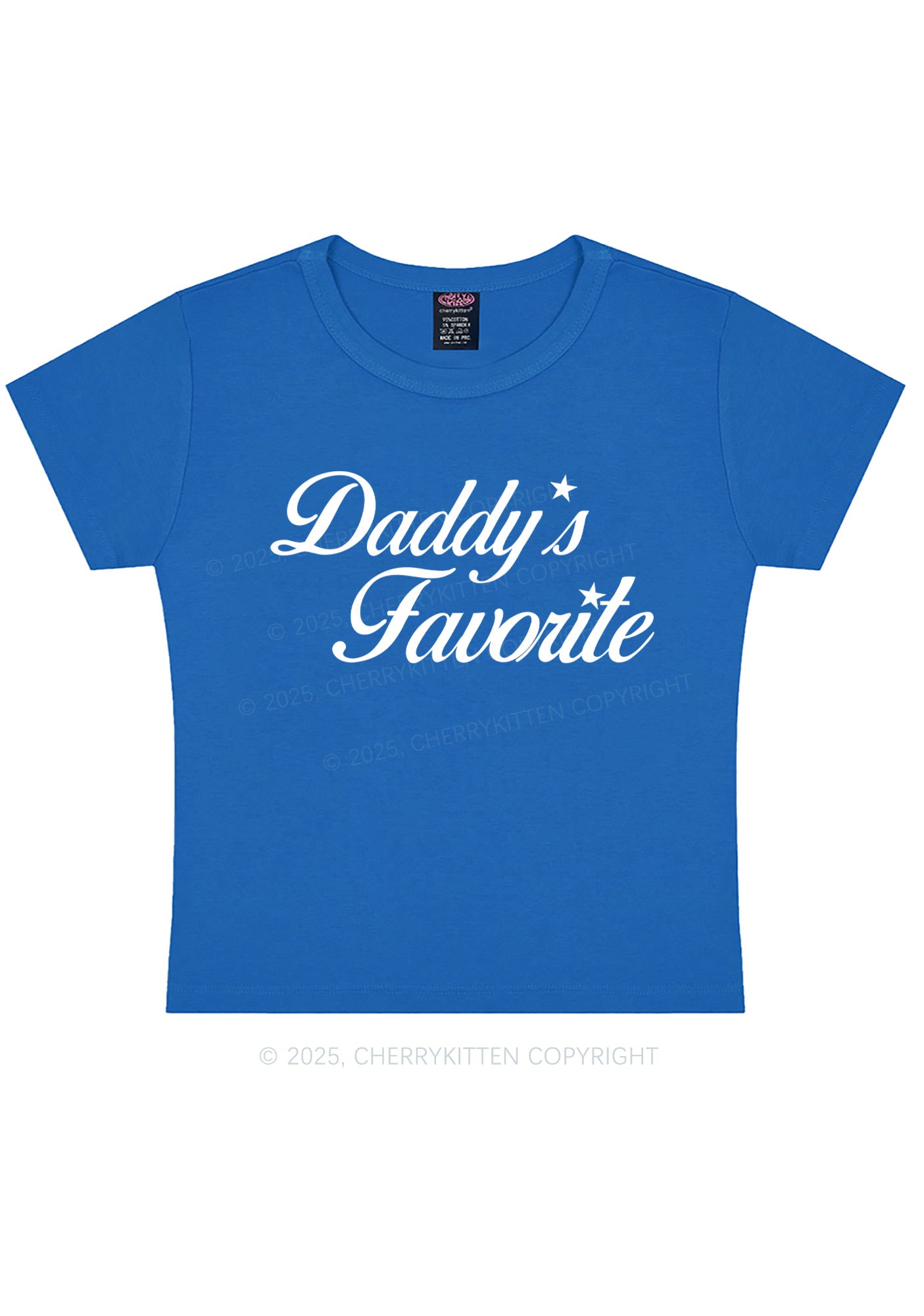 Daddys Favorite Y2K Baby Tee Cherrykitten