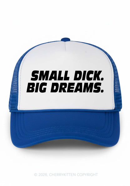 Small Dxxk Big Dreams Y2K Colorblock Trucker Hat Cherrykitten