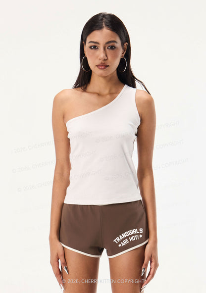 Transgirls Are Hot Pride Y2K Booty Shorts Cherrykitten