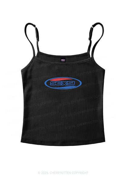 Sexsi Slogan Y2K Spaghetti Strap Cami Cherrykitten