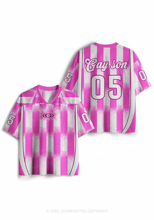 Custom Pink Gay Son Pride Y2K Sport Jersey Shirts Cherrykitten