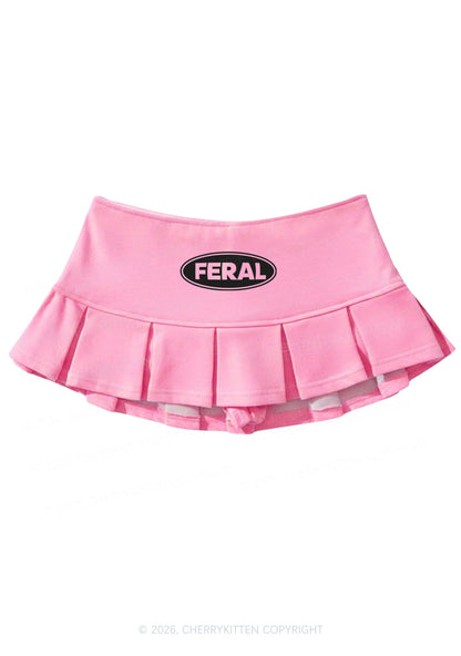 Feral Y2K Mini Pleated Skirts Cherrykitten