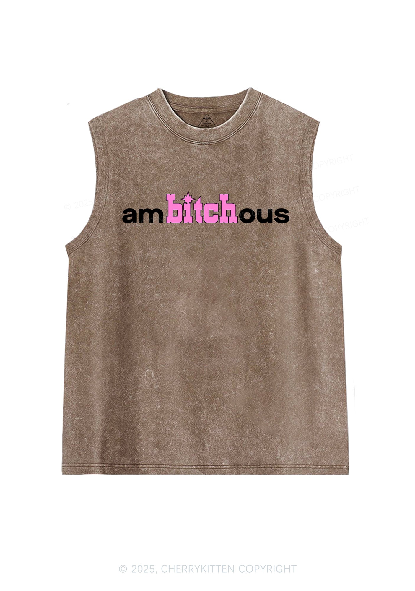 Ambxxchous Y2K Washed Muscle Tank Cherrykitten