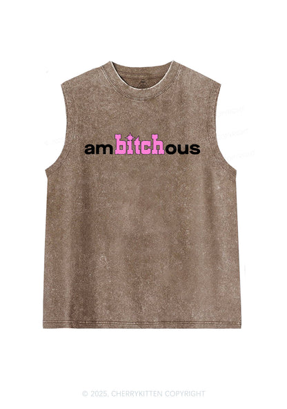 Ambxxchous Y2K Washed Muscle Tank Cherrykitten