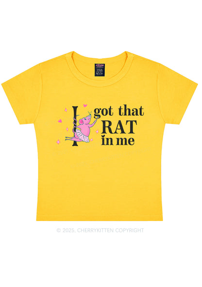 Got Rat In Me Y2K Baby Tee Cherrykitten