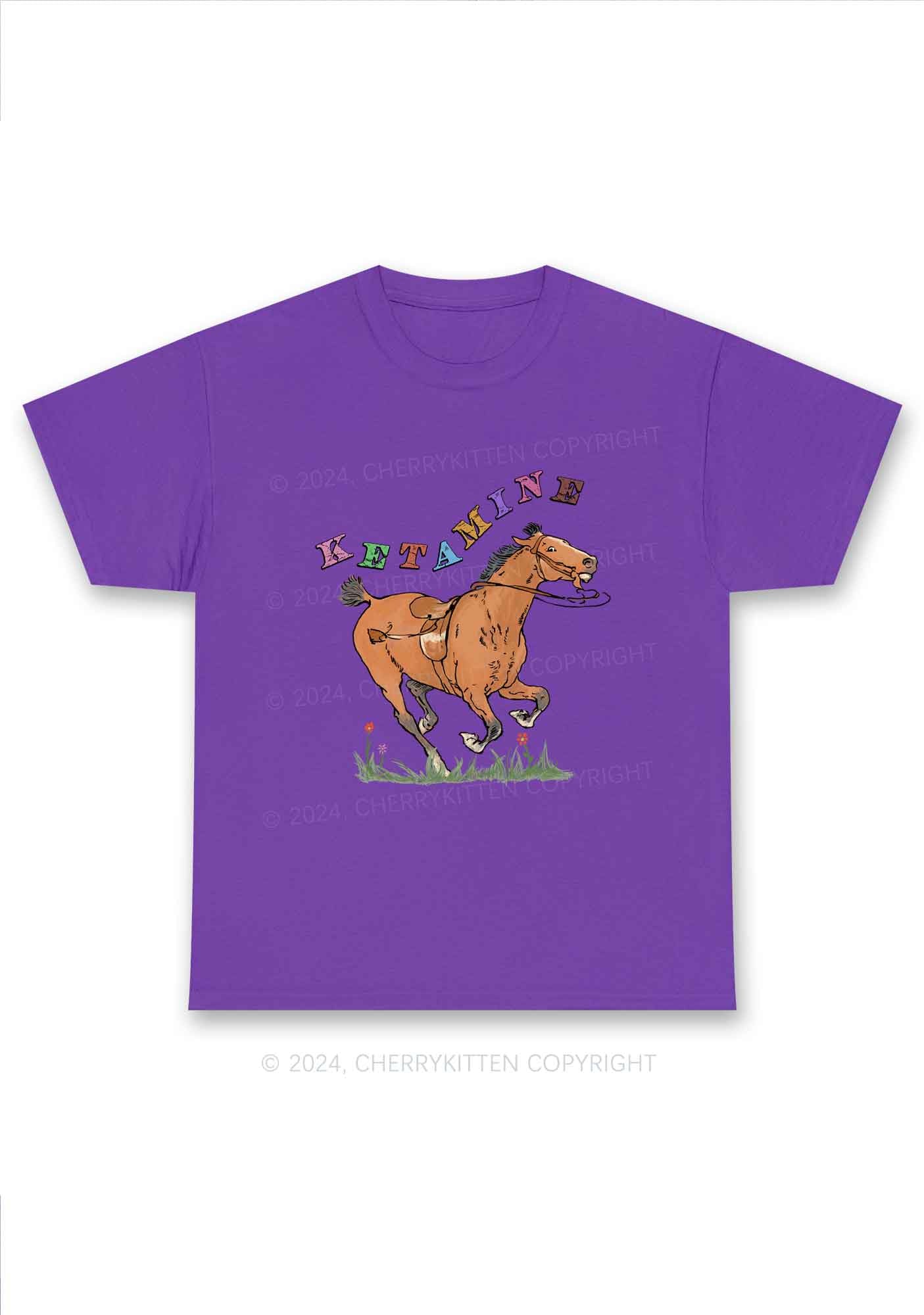 Orange Pony Y2K Chunky Shirt Cherrykitten