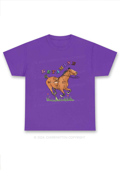 Orange Pony Y2K Chunky Shirt Cherrykitten