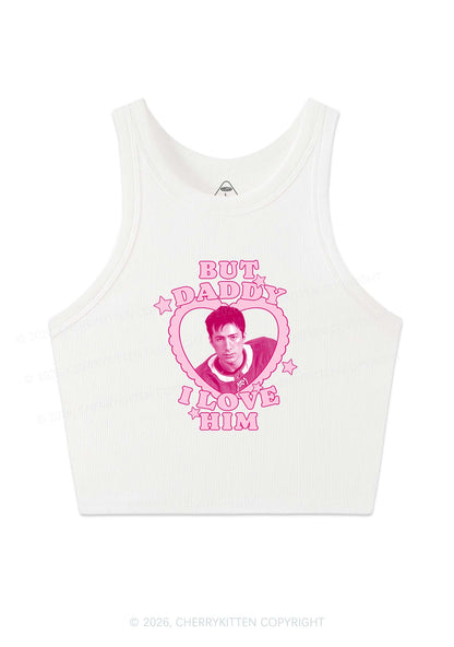 But Daddy I Love HW Y2K Crop Tank Top Cherrykitten
