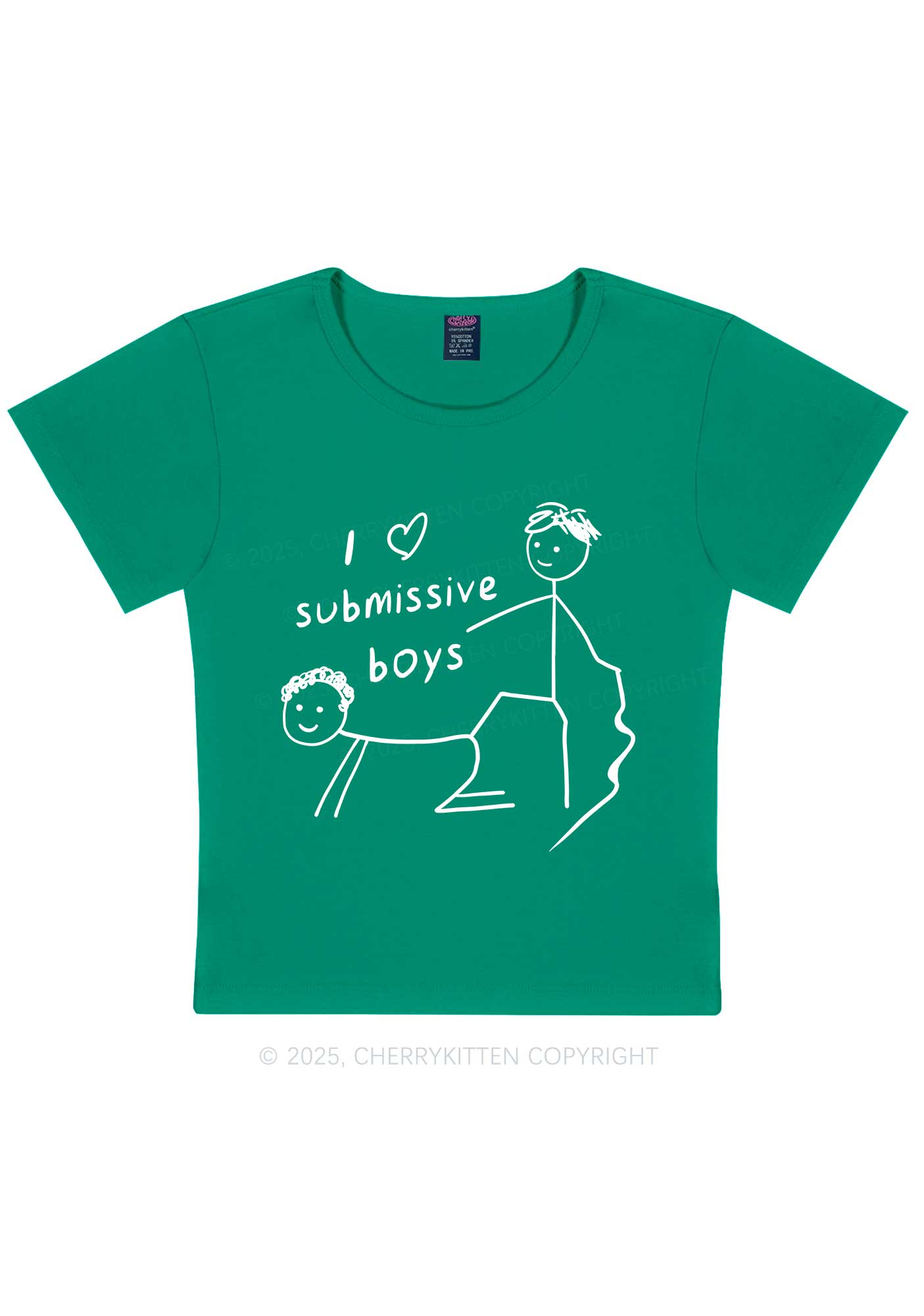 I Love S Gay Boys Pride Y2K Baby Tee Cherrykitten