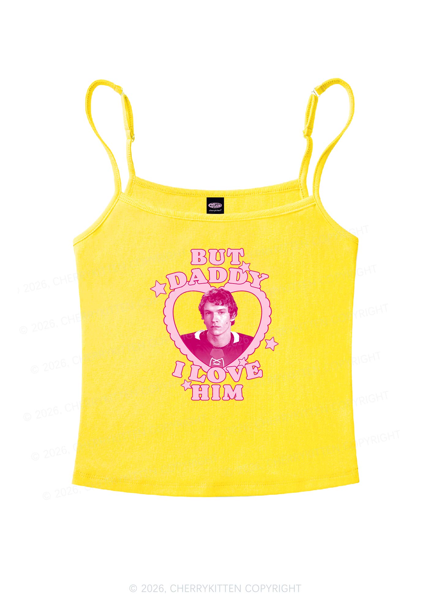 But Daddy I Love CS Y2K Spaghetti Strap Cami Cherrykitten