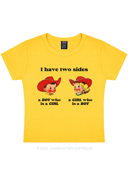 I Have Two Sides Pride Y2K Baby Tee Cherrykitten