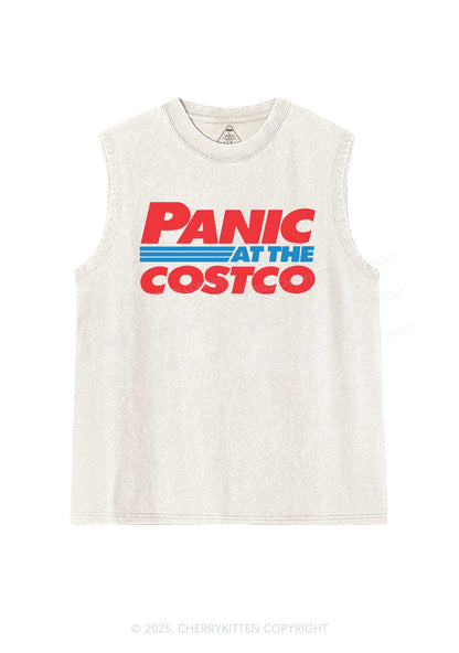 Panic Costco Y2K Washed Muscle Tank Cherrykitten