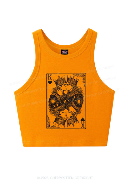 Kings Kissing Pride Y2K Crop Tank Top Cherrykitten