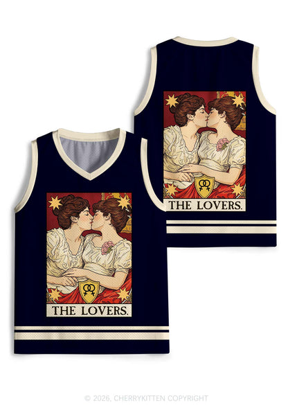 Redhead Women Kissing Pride Y2K Sport Jersey Tank Cherrykitten