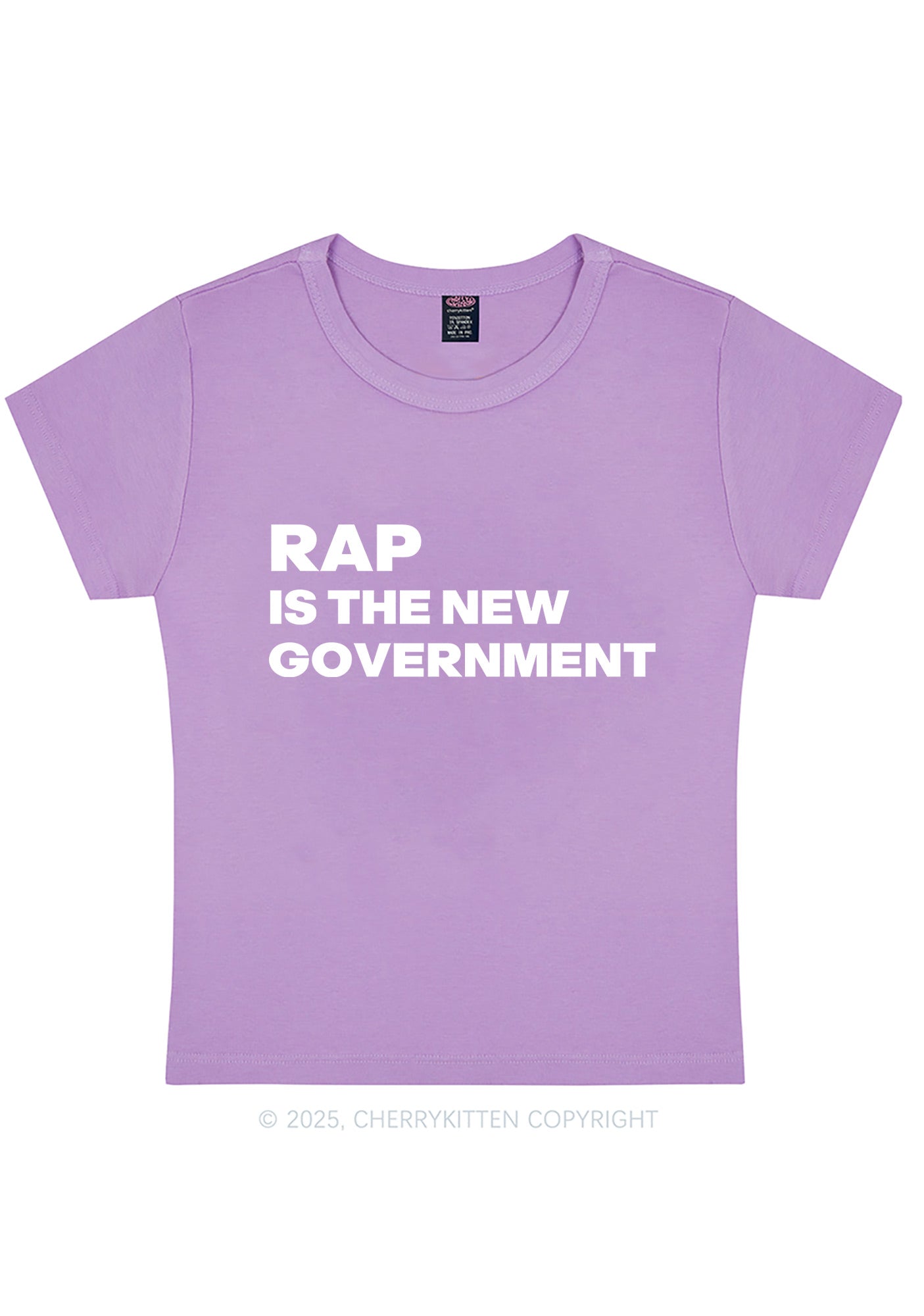 Rap Government Y2K Baby Tee Cherrykitten