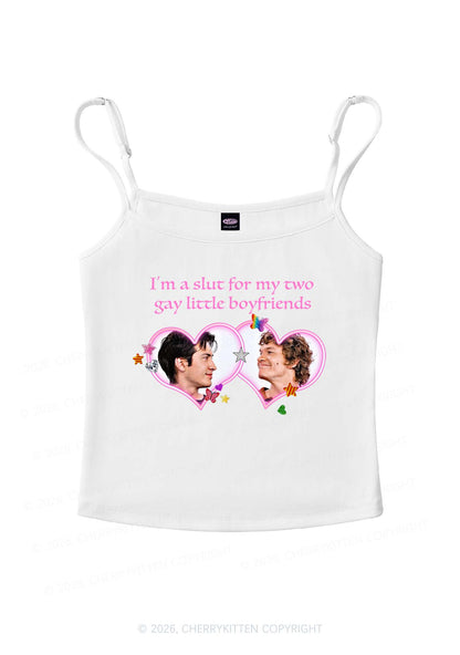 Slxt For My Gay Boyfriends HR Y2K Spaghetti Strap Cami Cherrykitten