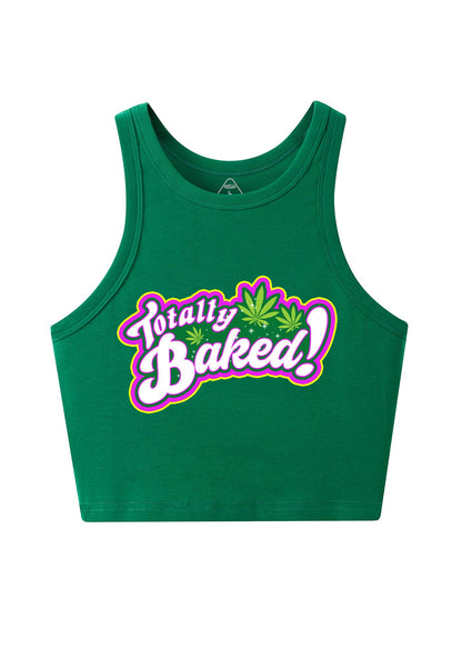 Totally Baked Y2K Crop Tank Top Cherrykitten