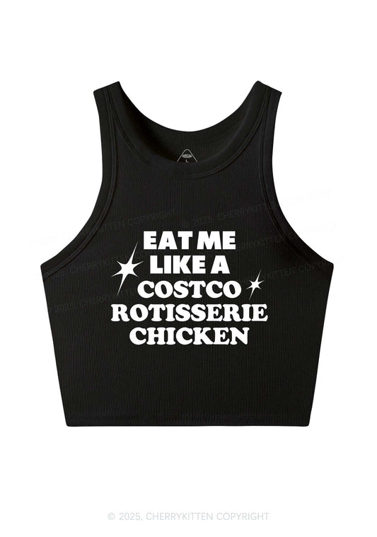 Eat Me Like Chicken Y2K Crop Tank Top Cherrykitten
