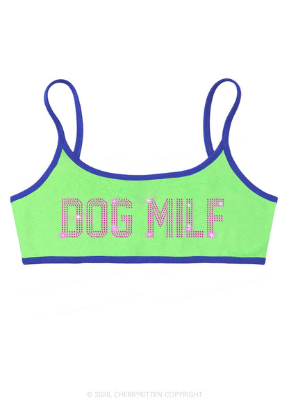 Rhinestone Dog Mxxf Y2K Super Crop Cami Cherrykitten