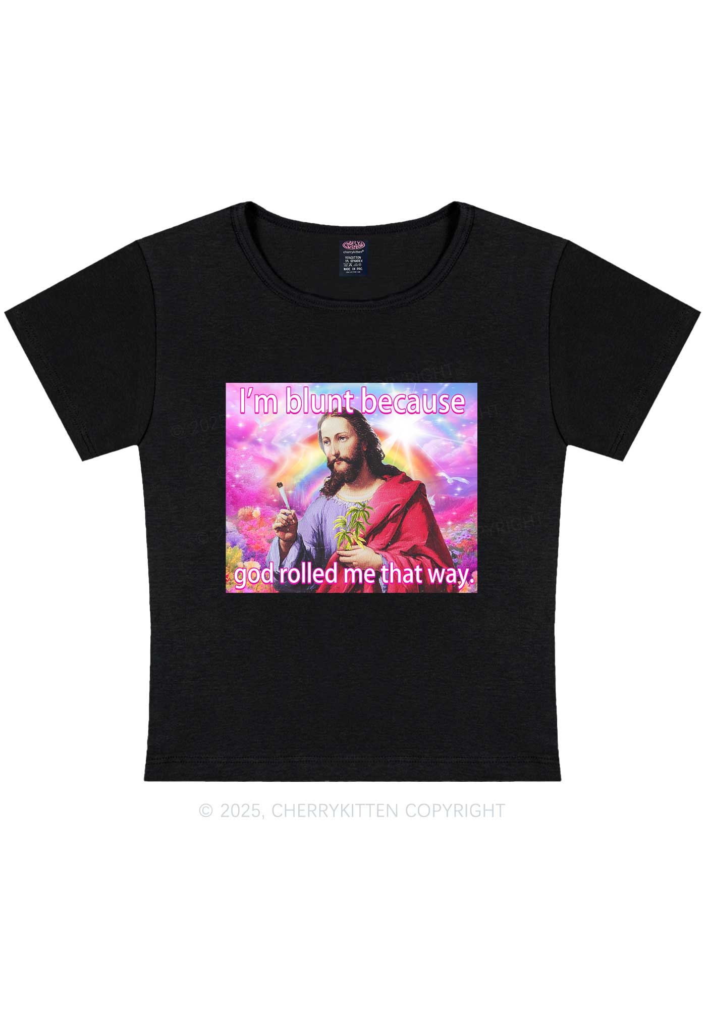 Im Blunt Y2K Baby Tee Cherrykitten