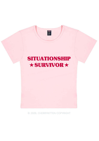 Situationship Survivor Y2K Baby Tee Cherrykitten
