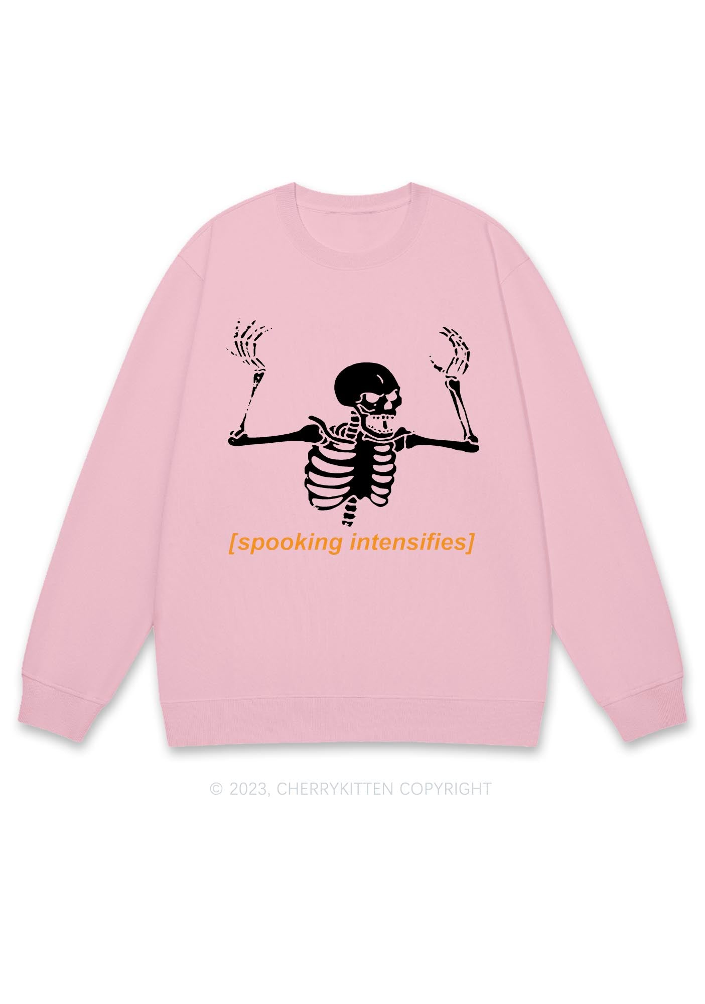 Spooking Intensifies Halloween Y2K Sweatshirt Cherrykitten