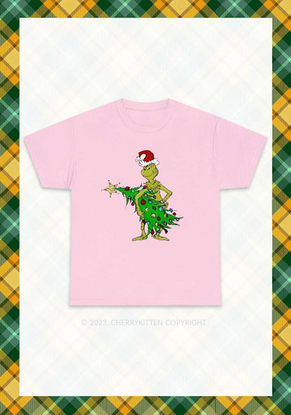 Stealing Christmas Tree Chunky Shirt Cherrykitten