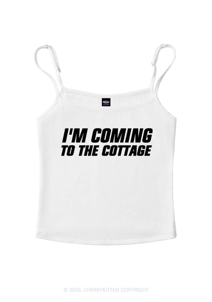 Im Coming To The Cottage HR Y2K Spaghetti Strap Cami Cherrykitten