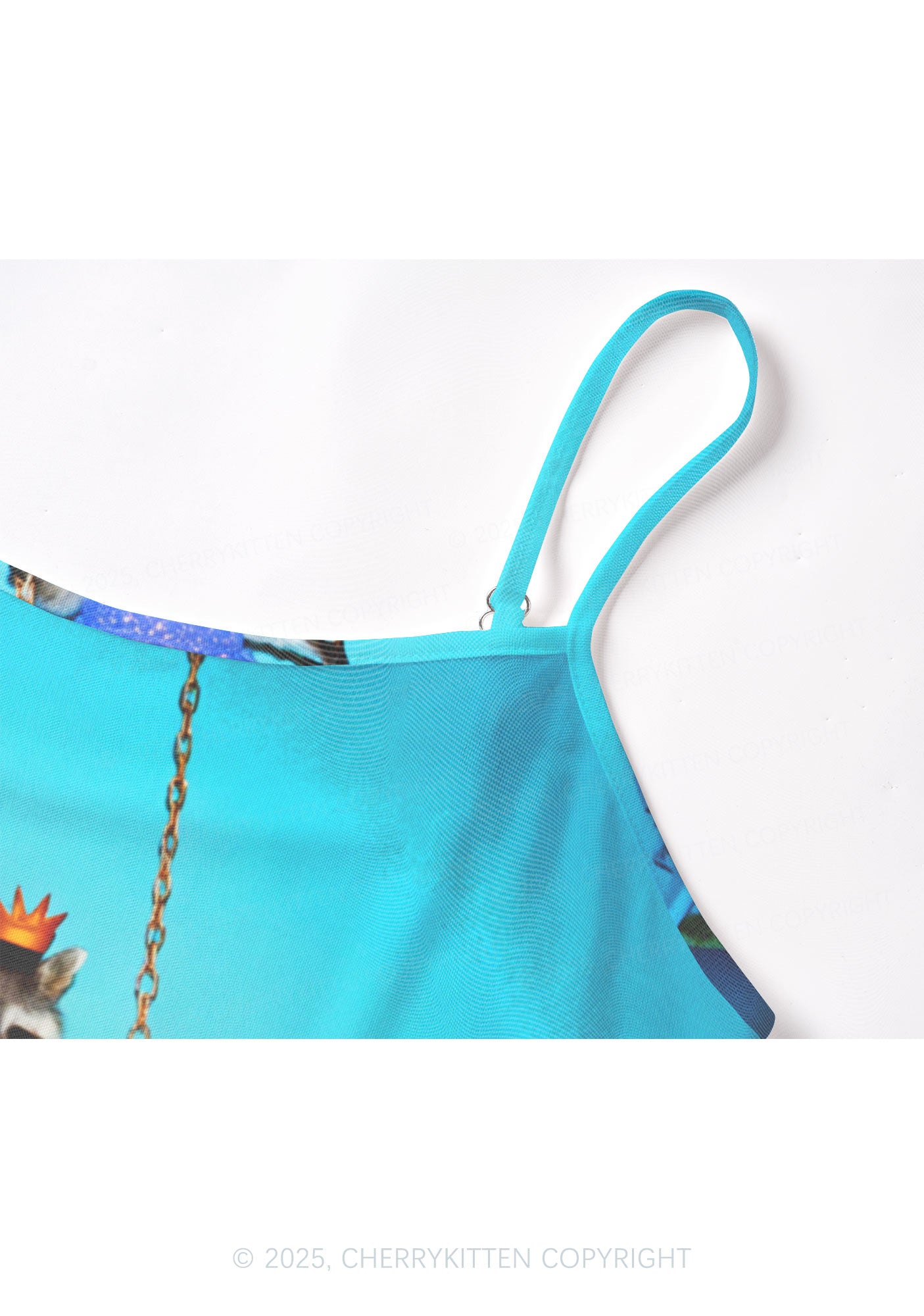 Princess Raccoon Y2K Mesh Cami Tank Cherrykitten