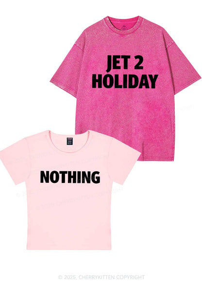 Jet Holiday Nothing Y2K Valentine's Day Couple Shirt Cherrykitten