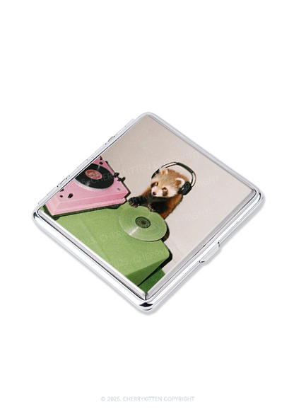 Red Panda DJ Y2K Cigarette Case Cherrykitten