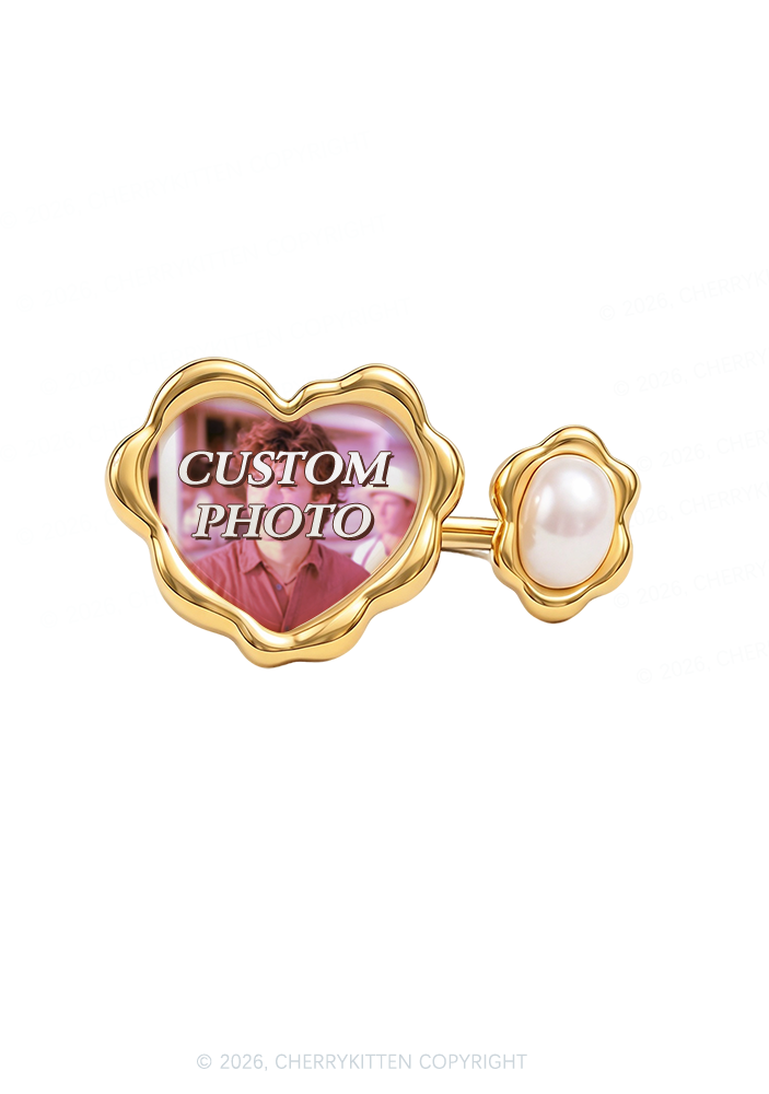 Custom Photo Y2K Rings Cherrykitten