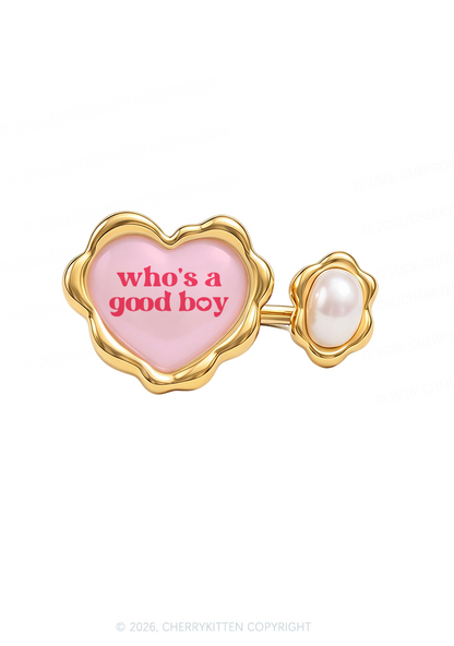 Whos A Good Boy Y2K Rings Cherrykitten