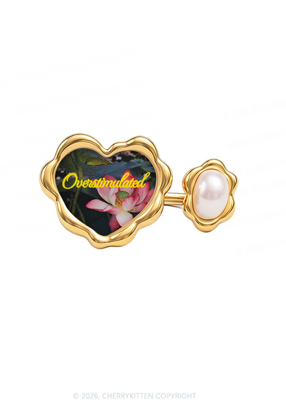 Overstimulated Lotus Y2K Rings Cherrykitten
