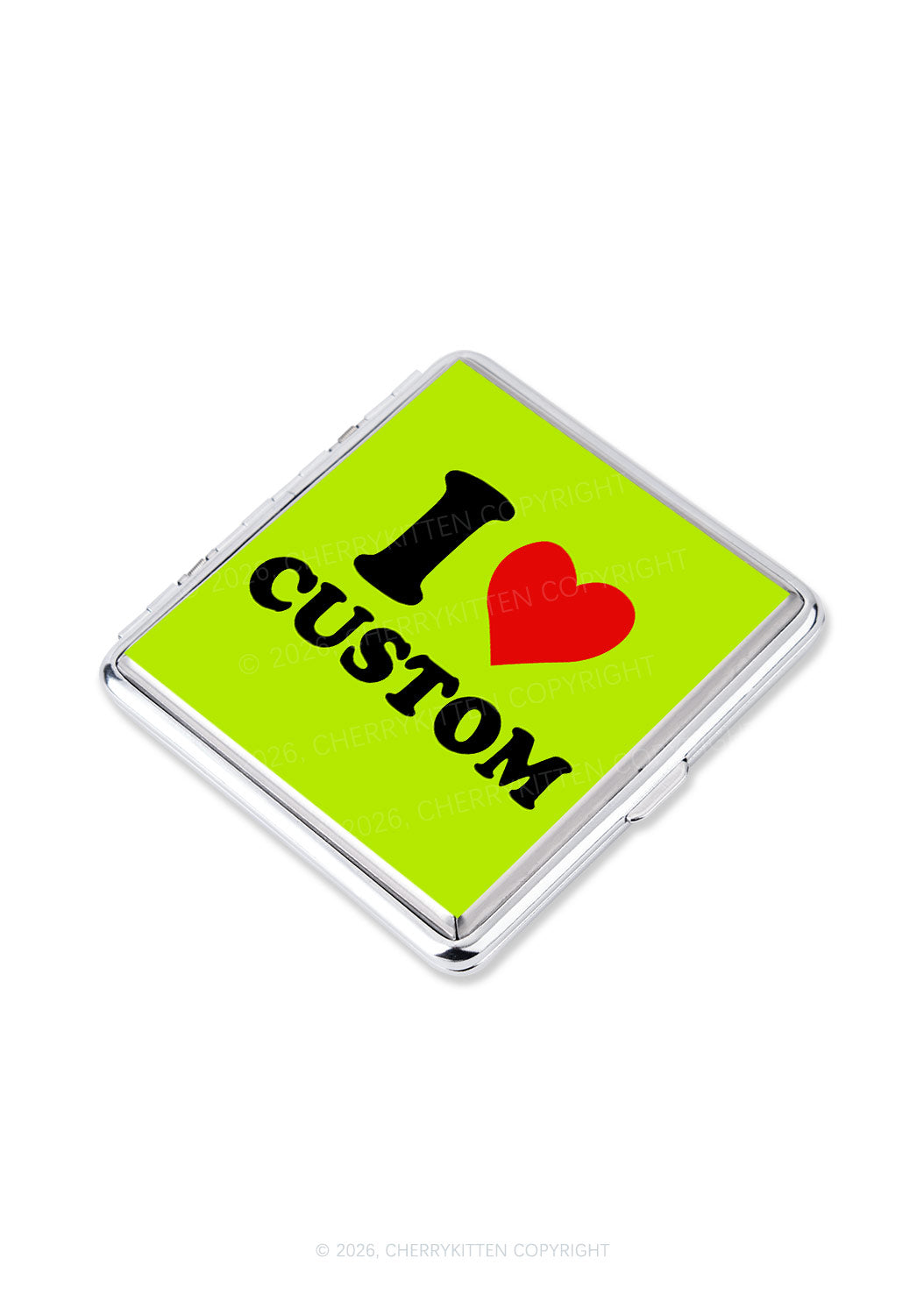 I Love Custom Valentine's Day Y2K Cigarette Case Cherrykitten