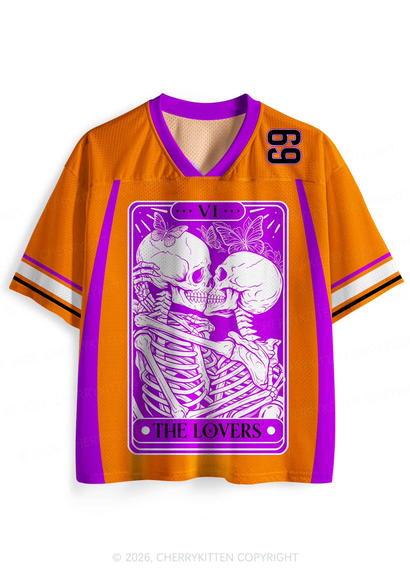 The Skeleton Lovers Y2K Sport Jersey Shirts Cherrykitten