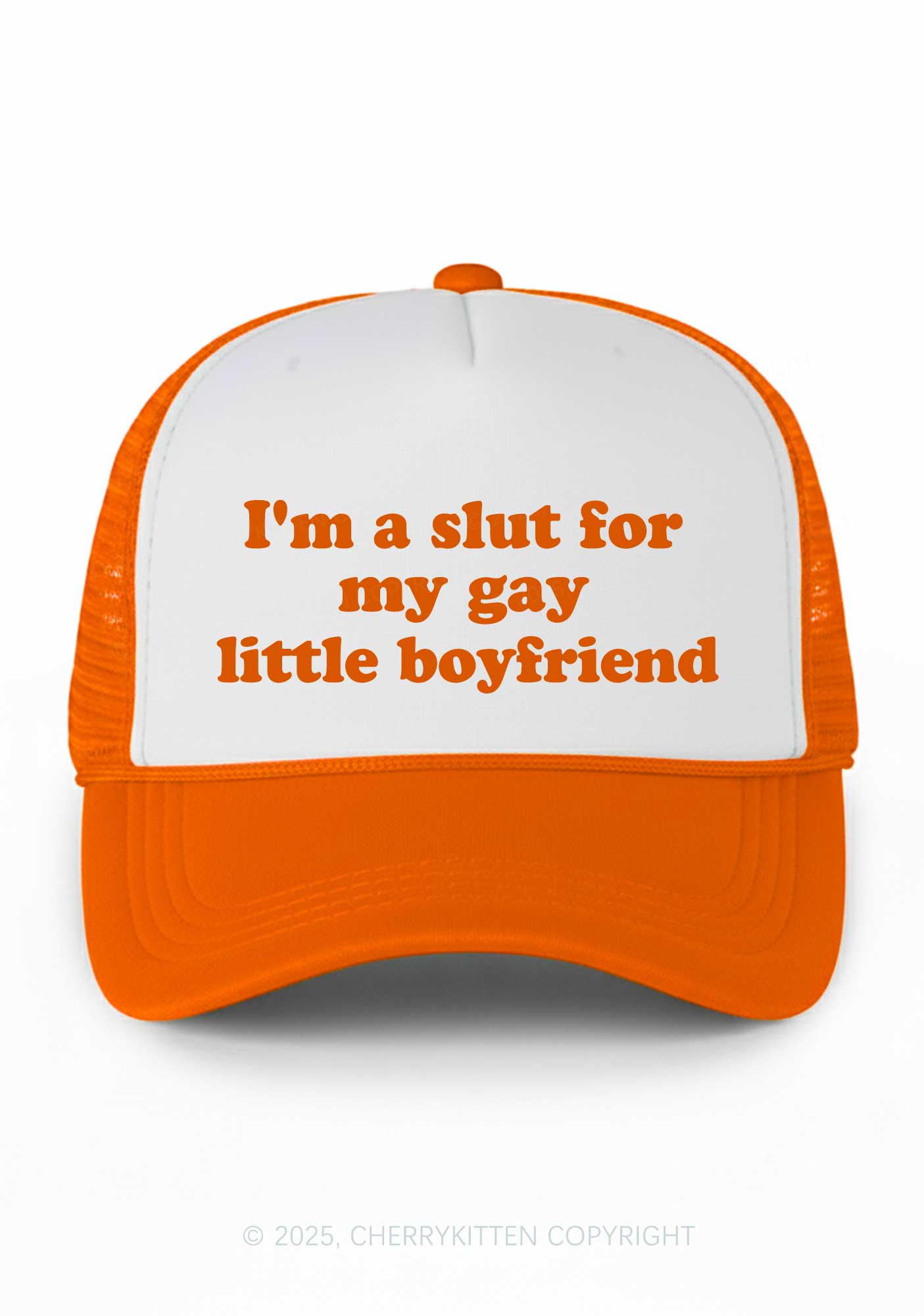Slxt For My Gay BF Valentine's Day Y2K Colorblock Trucker Hat Cherrykitten