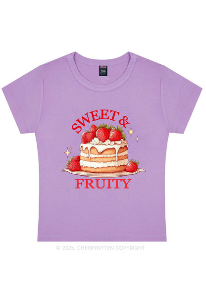 Sweet And Fruity Cake Y2K Baby Tee Cherrykitten