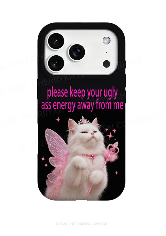 Keep Your Ugly Axx Energy Away Y2K Phone Case Cherrykitten