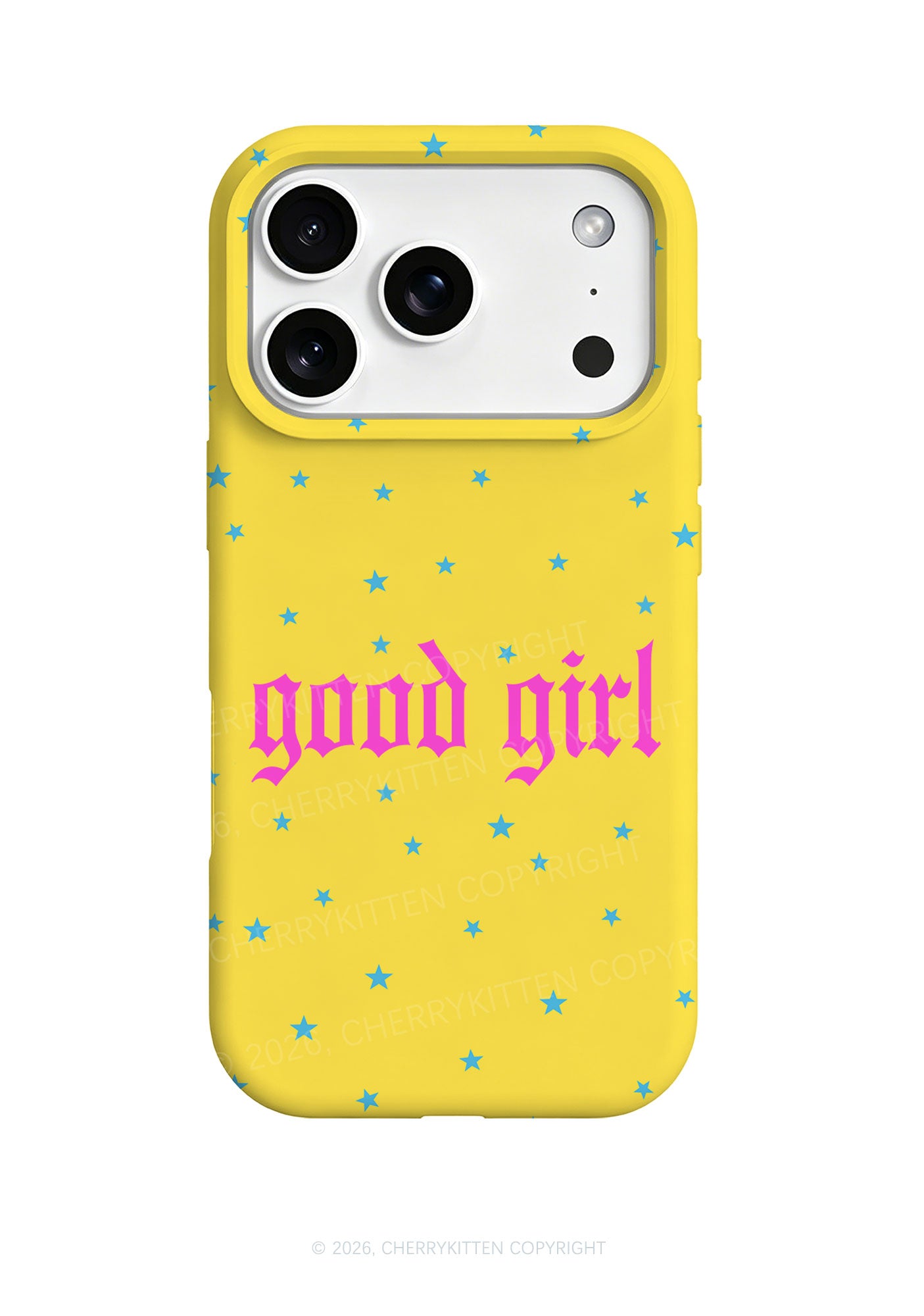 Yellow Good Girl Y2K Phone Case Cherrykitten