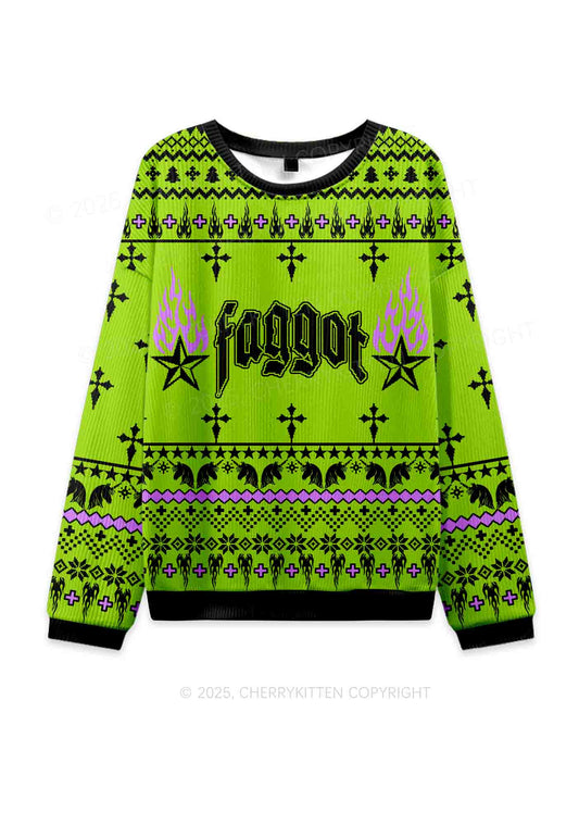 Faggot Pride Y2K Ugly Sweater Cherrykitten