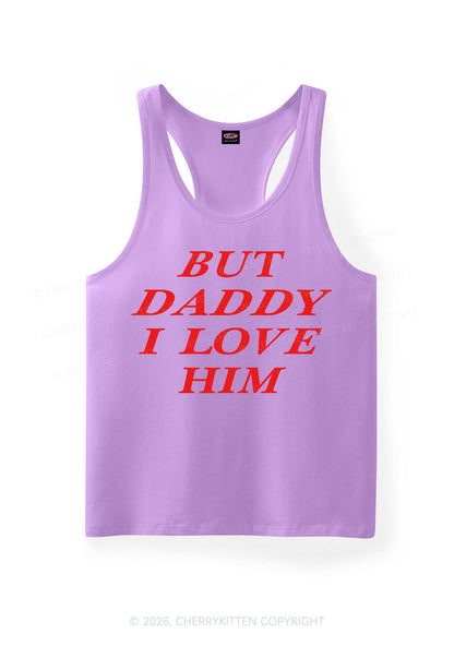 But Daddy I Love Him Pride Y2K Men Racerback Tank Top Cherrykitten