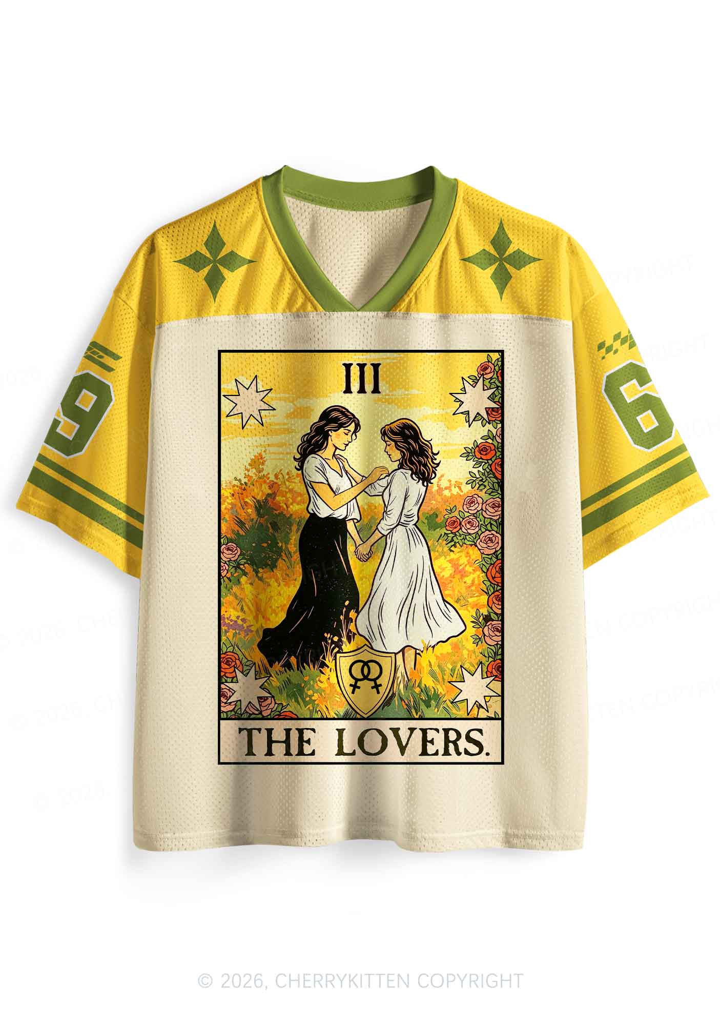 Lesbian Couple Dancing Pride Y2K Sport Jersey Shirts Cherrykitten