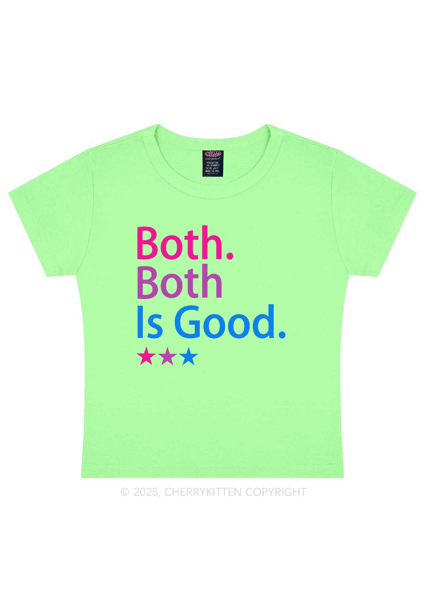 Both Is Good Pride Y2K Baby Tee Cherrykitten