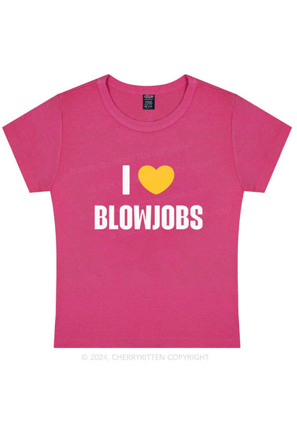 Curvy I Love B Jobs Y2K Baby Tee Cherrykitten