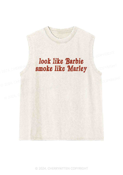 Smoke Like Marley Y2K Washed Tank Cherrykitten