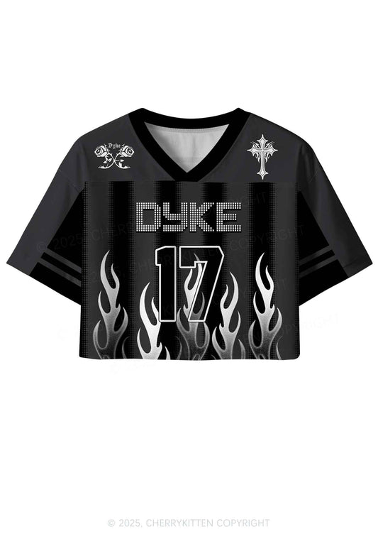 Custom Dyke Pride Y2K Crop Sport Jersey Shirts Cherrykitten
